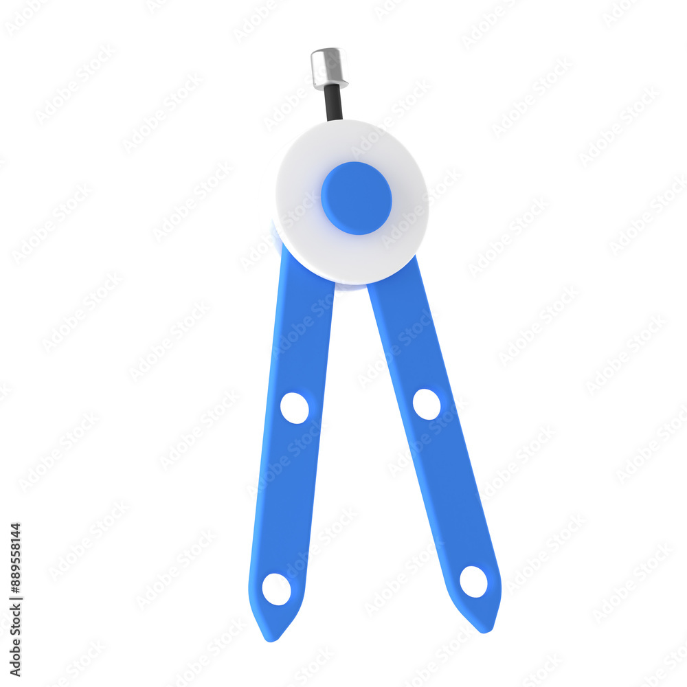 Back to School 3D Icon , Compass