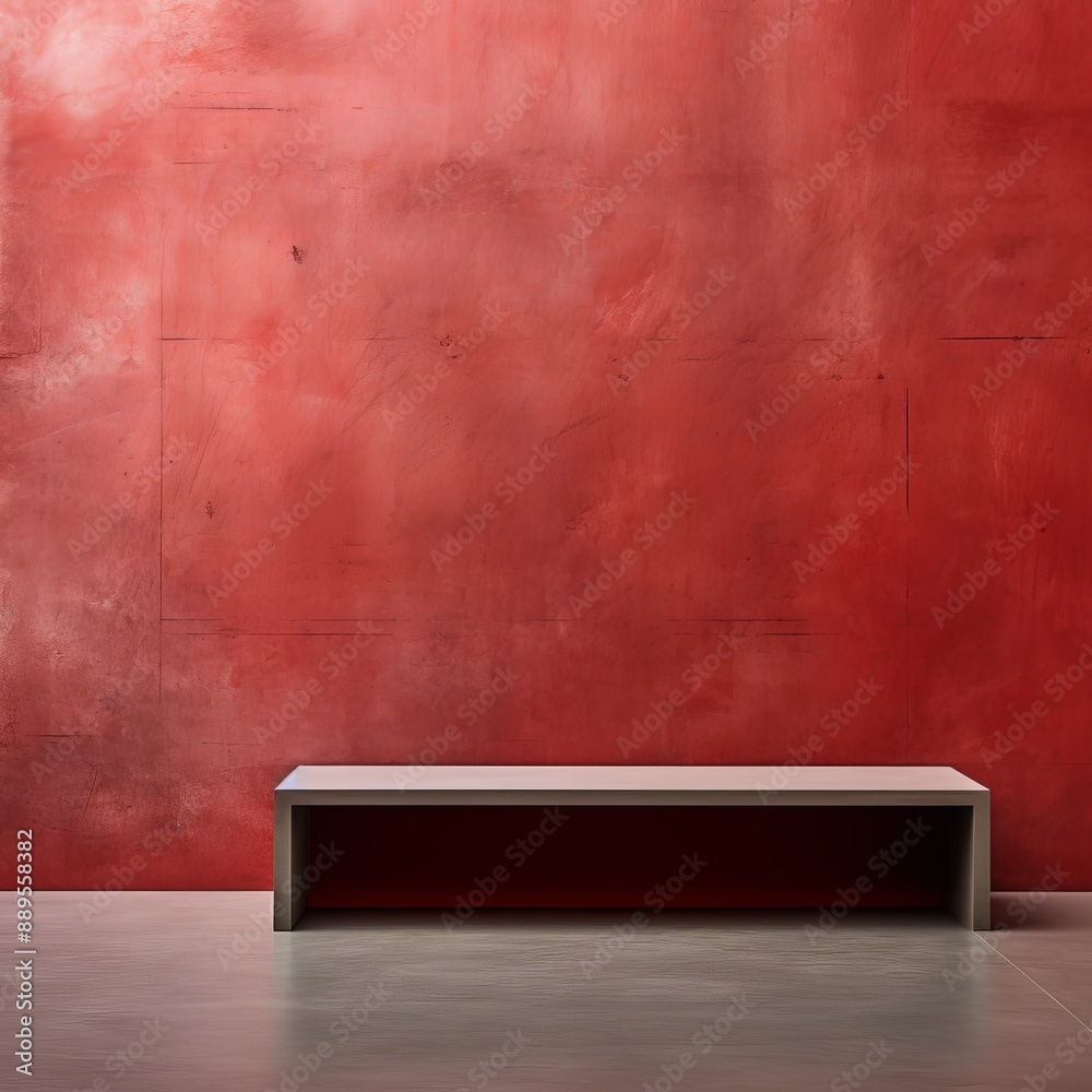 Red concreate and cement wall to present product and background Red concreate and cement wall to present product and background