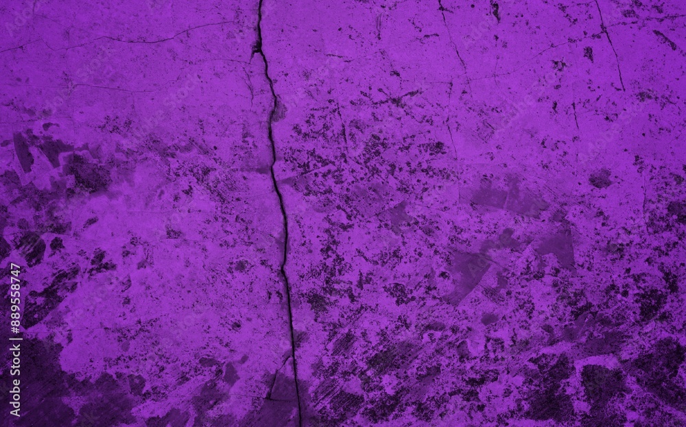 Obraz premium blank dark violet or purple soft grained cement stone tile texture background with dark gradient corner. abstract vignette violet or purple plaster wall background.