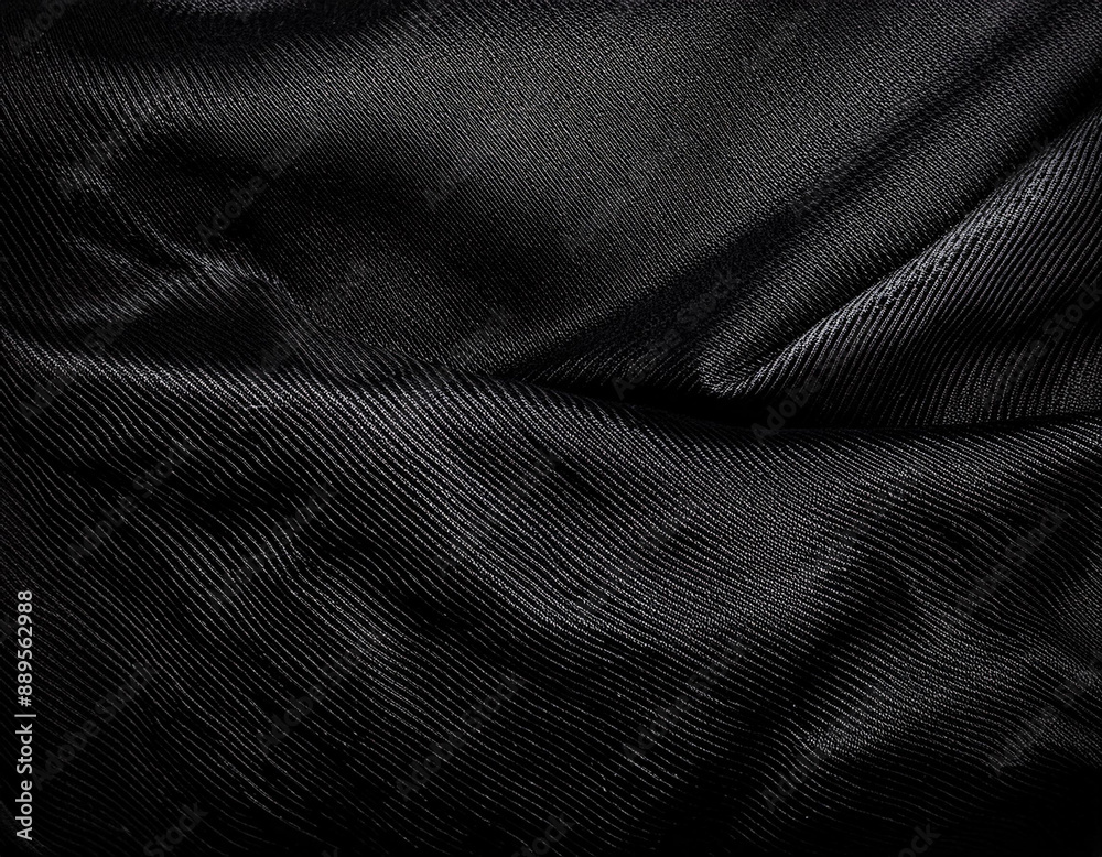Fototapeta premium Rich Black Denim Texture Background with a Durable, Rugged Surface for Sleek Designs