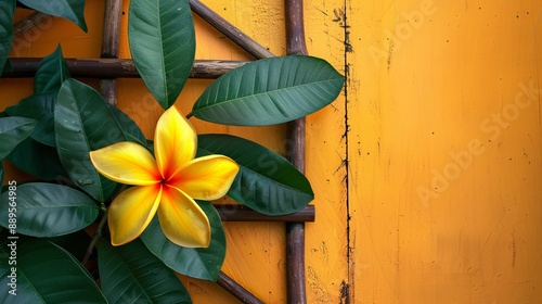 On background, a flower in close-up, adorably awesome. A natural decoration, it's a spectacular sight to behold.