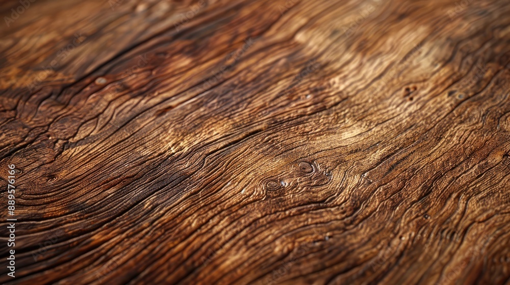 Fototapeta premium A close-up of a wooden texture with rich, warm tones.