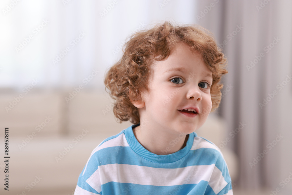 Portrait of little boy indoors. Cute child Portrait of little boy indoors. Cute child