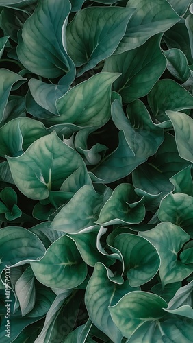 Background picture of trachelospermum asiaticum leaves