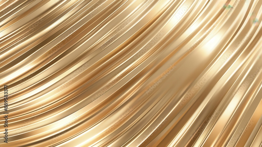 Shimmering gold abstract texture with smooth curves. Shimmering gold abstract texture with smooth curves.