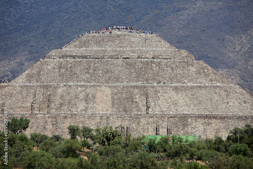 The Aztec pyramids of Teotihuacan in Mexico City photo