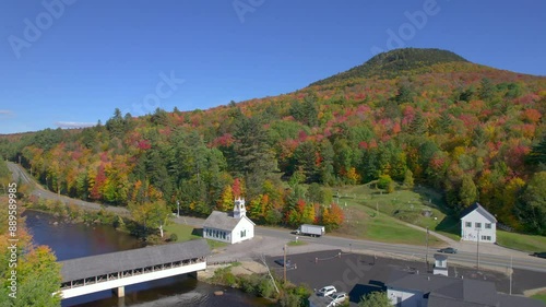 Autumn in New England Village - Stark, New Hampshire