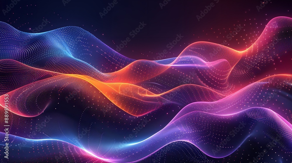 Abstract background featuring wavy shapes creating a 3d paper cutout effect Abstract background featuring wavy shapes creating a 3d paper cutout effect