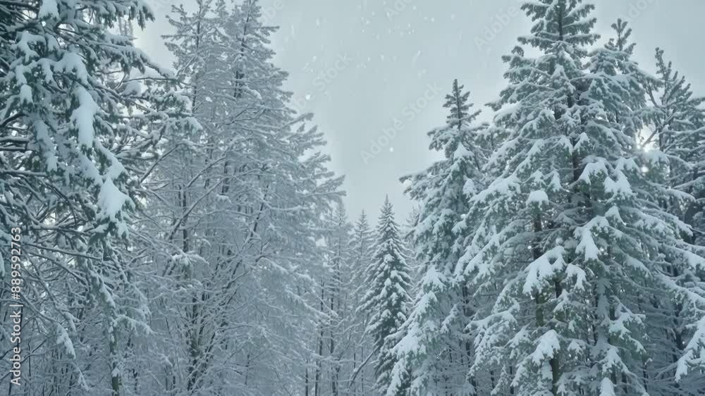 The winter winds have painted a scenic view with the trees adorned in white and the forest floor dusted with shimmering snow. The winter winds have painted a scenic view with the trees adorned in white and the forest floor dusted with shimmering snow.