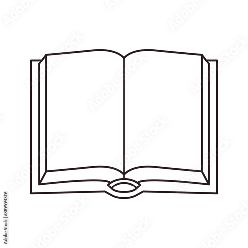 Open book illustration emoji vector symbol sin icon reading