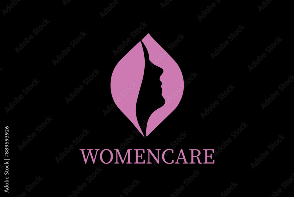 Creative beauty salon monogram serif logo design Creative beauty salon monogram serif logo design