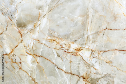 White Marble Slab with Intricate Veining and Golden Hues, Ideal for Interior Design and Architectural Projects photo