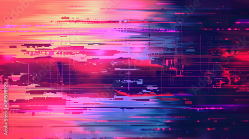 "Abstract Glitch Art Background: Digital Artistic Expression" "Glitch Art Abstract Background: Creative Digital Distortion