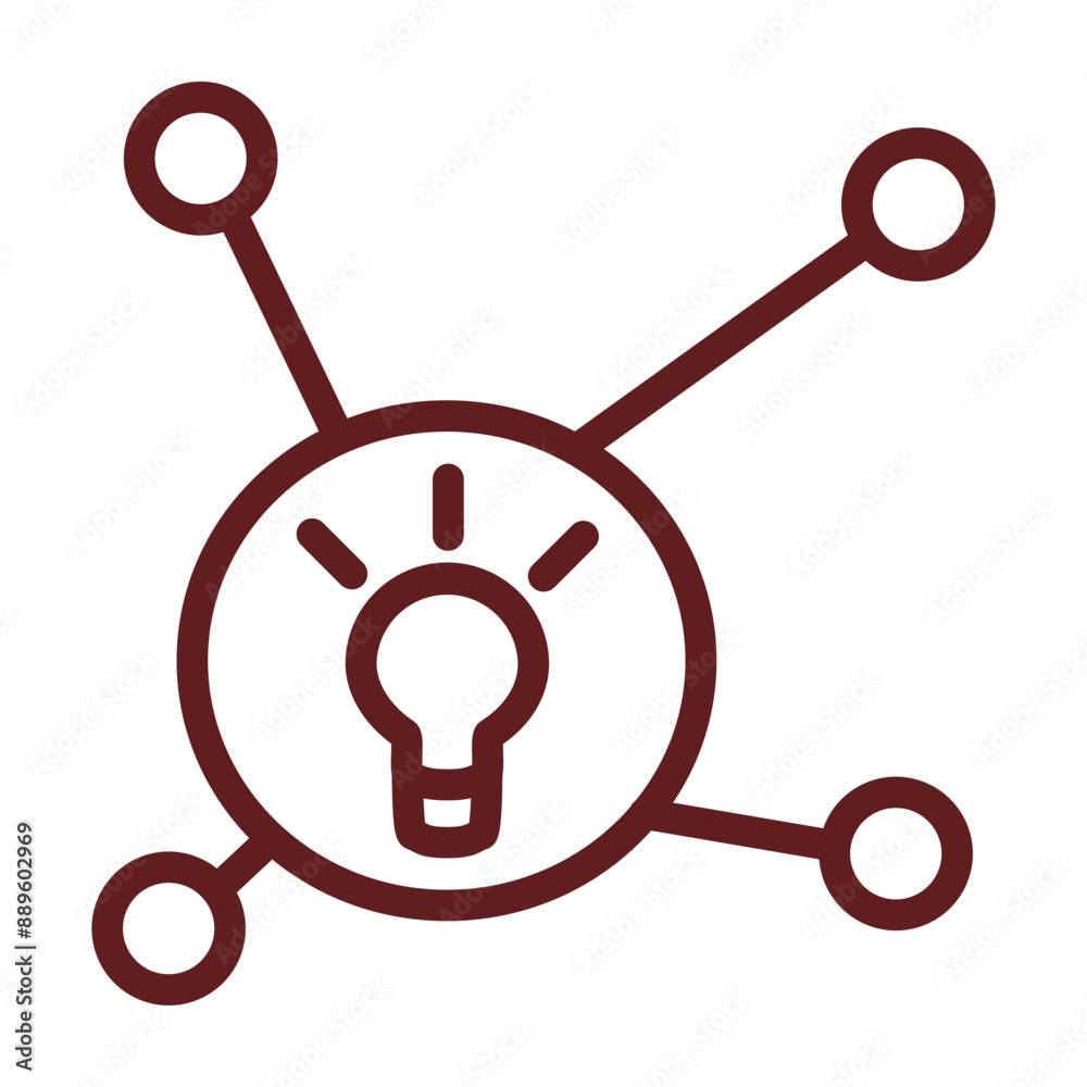 Interactive Learning Vector Line Maroon Icon Design Interactive Learning Vector Line Maroon Icon Design