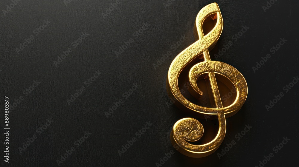 Music tone symbol 3d background Music tone symbol 3d background