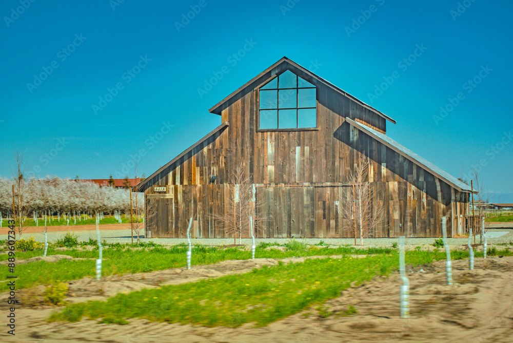 Barn in the country in California Barn in the country in California