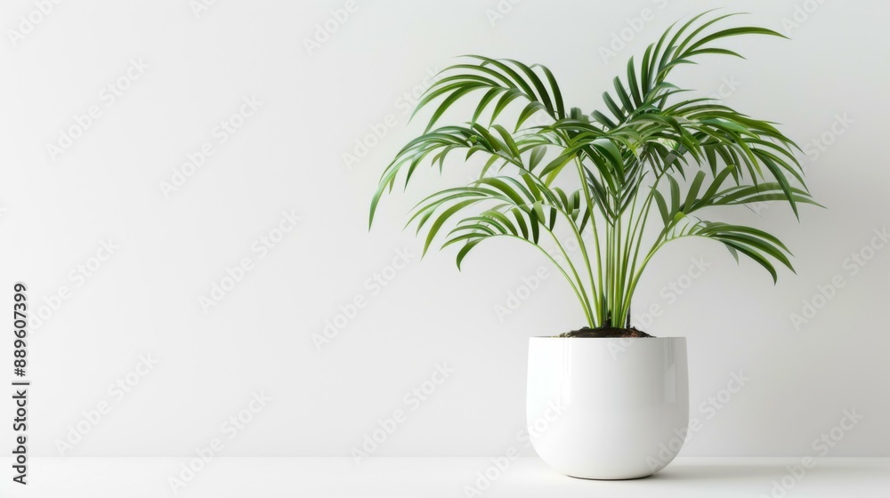 Serene Still Life: Pristine Potted Plant Serene Still Life: Pristine Potted Plant