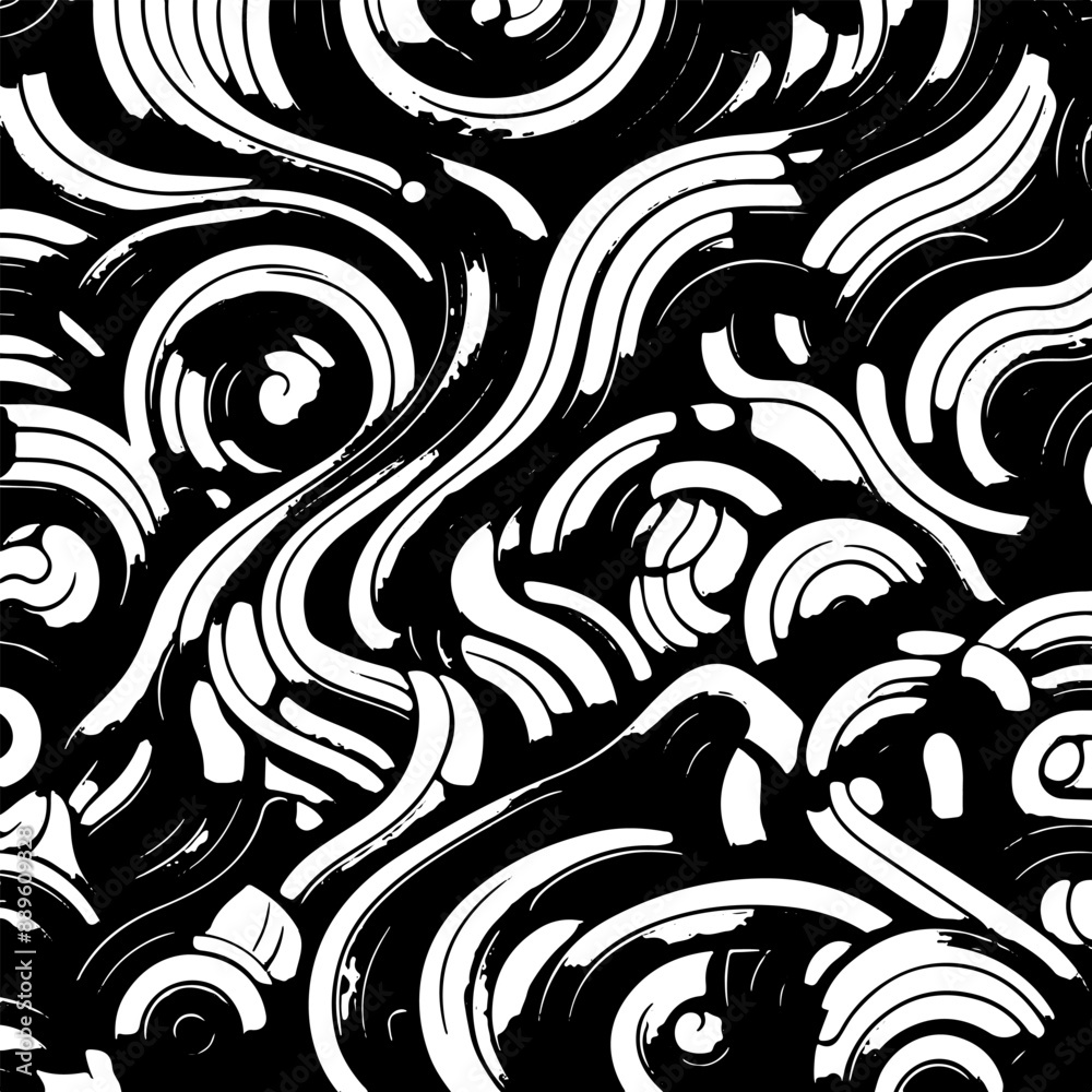 Fototapeta premium Black-and-white abstract stylish background