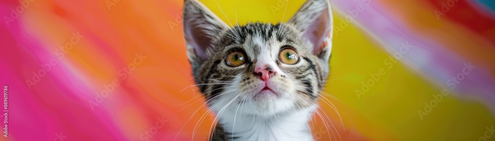 Fun and interactive cat adoption day, realistic, bright colors, photography, background of a lively fair, engaging and educational Fun and interactive cat adoption day, realistic, bright colors, photography, background of a lively fair, engaging and educational