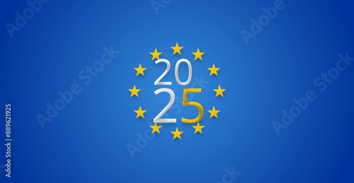 year 2025, creative abstrac...