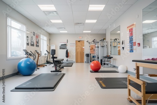 Wallpaper Mural Well-equipped rehabilitation room in a healthcare facility Torontodigital.ca