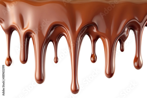 Chocolate Dripping isolated, Generative AI