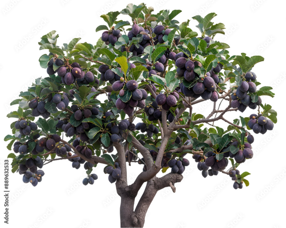 Harvesting Ripe Purple Figs from the Fig Tree on white background Harvesting Ripe Purple Figs from the Fig Tree on white background