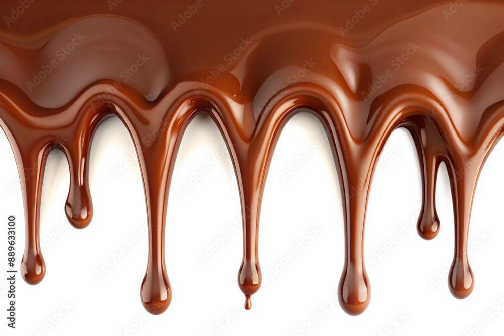 Chocolate Dripping isolated, Generative AI