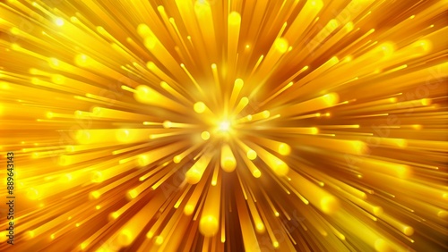 Vibrant yellow gradient background with mesmerizing animation of blurred abstract shapes moving in seamless, continuous loop for unlimited usage.