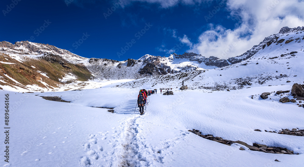 Rupin Pass is a high altitude trek in Himachal Pradesh located at 4650m.Trek is full of diversity from majestic Himalayan ranges to waterfalls, glacial meadows, snow-covered landscapes. Rupin Pass is a high altitude trek in Himachal Pradesh located at 4650m.Trek is full of diversity from majestic Himalayan ranges to waterfalls, glacial meadows, snow-covered landscapes.