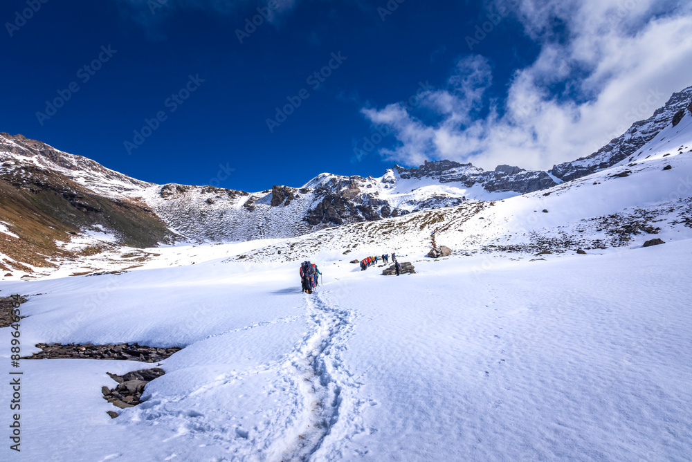 Rupin Pass is a high altitude trek in Himachal Pradesh located at 4650m.Trek is full of diversity from majestic Himalayan ranges to waterfalls, glacial meadows, snow-covered landscapes, lush forests. Rupin Pass is a high altitude trek in Himachal Pradesh located at 4650m.Trek is full of diversity from majestic Himalayan ranges to waterfalls, glacial meadows, snow-covered landscapes, lush forests.