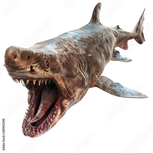 Photo of Goblin Shark isolated on transparent background