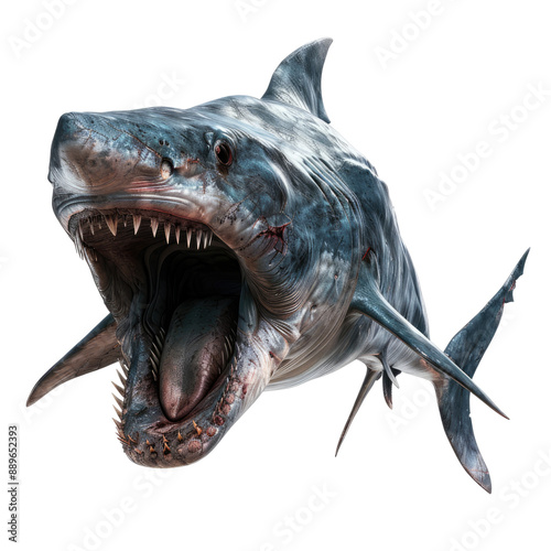 Photo of Goblin Shark isolated on transparent background