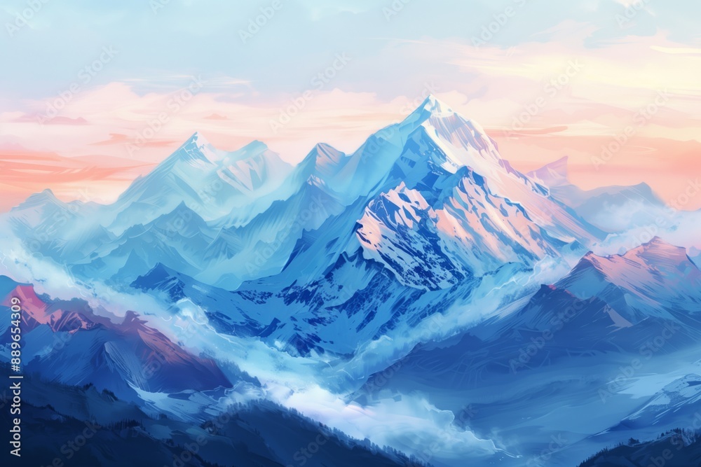 Obraz premium Mountains. Beautiful background