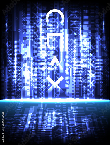 Abstract background  technology digital network data internet online wireless ,blue light futuristic flow artificial intelligence,system,electronic,electric,