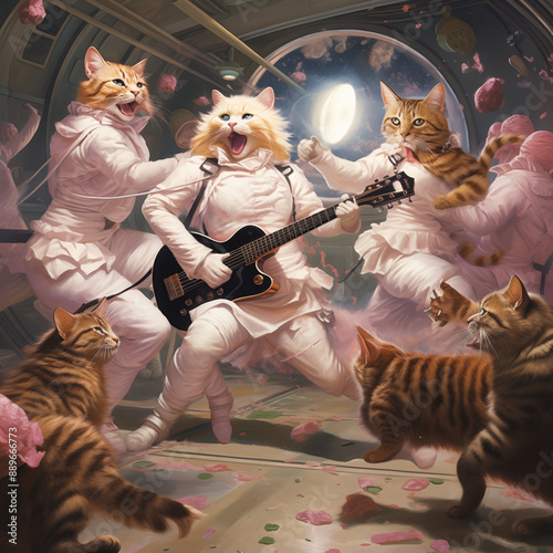 cats on space atation photo