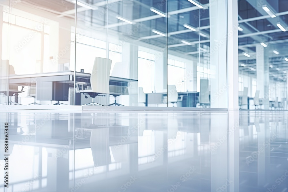 Empty Modern Office Space Blurred Background Empty Modern Office Space Blurred Background