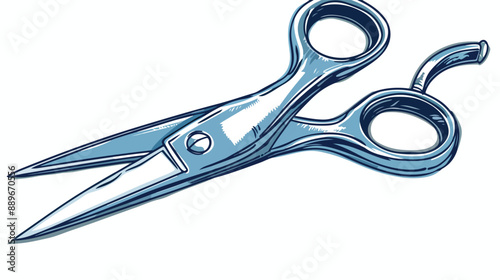 Scissors Manicure Beauty Tool. Vector illustration Hand drawn