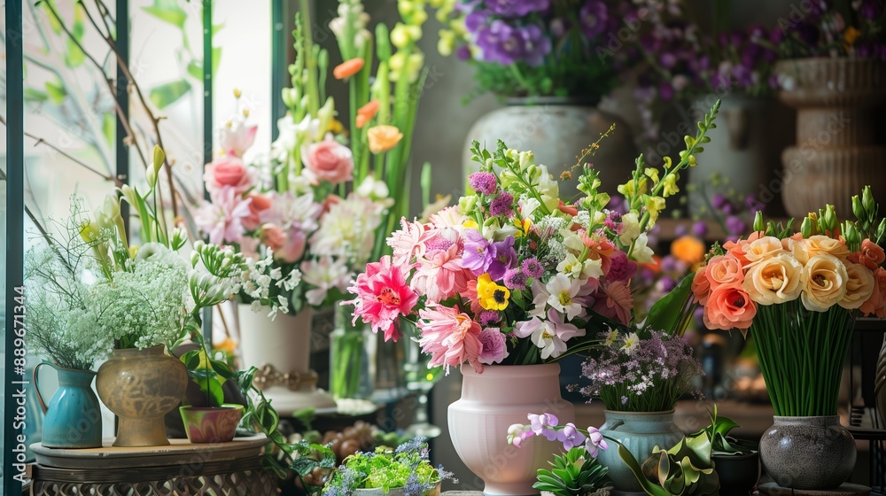 Aromatic Oasis: Floral Arrangements in Full Bloom Aromatic Oasis: Floral Arrangements in Full Bloom