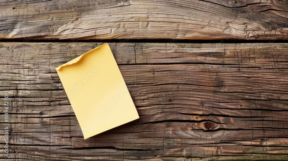 Reminder note paper on wooden background educational business idea with text space Reminder note paper on wooden background educational business idea with text space