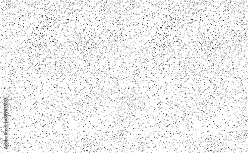 Snow, stars, twinkling lights, rain drops on black background. Abstract vector noise. Small particles of debris and dust. Distressed uneven grunge texture overlay.