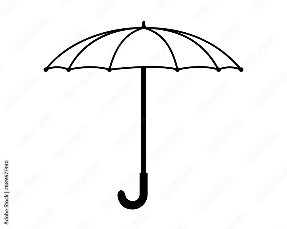 Umbrella. Parasol. From the rain. Illustration. Umbrella. Parasol. From the rain. Illustration.