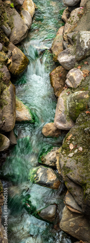 A creek with hot water running through Thermal Valley, Beitou, Taipei, Taiwan photo