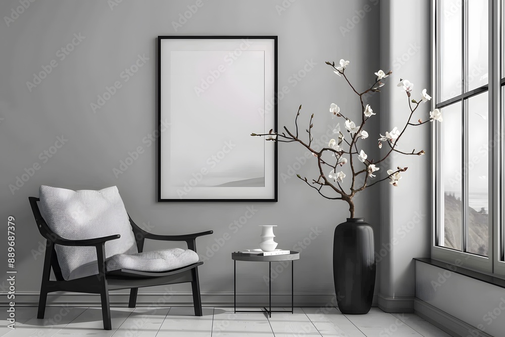 Minimalist Living Room with Modern Decor and Natural Light Minimalist Living Room with Modern Decor and Natural Light