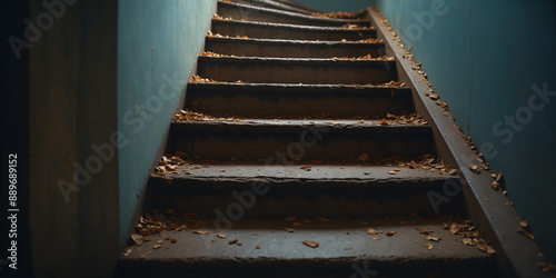 Old Dirty Hallway Staircase