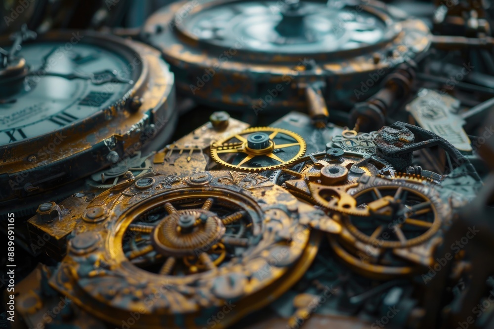 Close-up of clocks Close-up of clocks