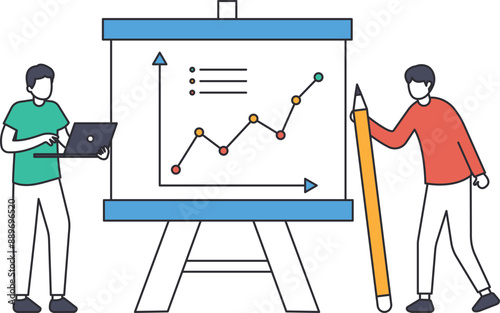 Market analysis or advertising survey to launch product, competitors research or social media report marketing report concept,
