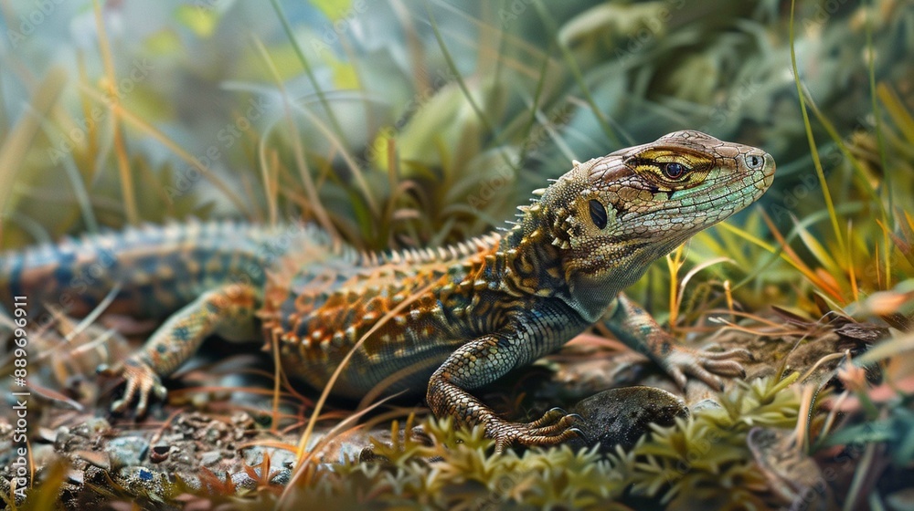 lizard on the rock lizard on the rock