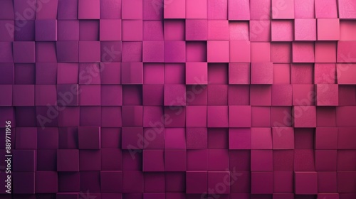 Matte texture gradient backdrop with geometric squares, deep purple to soft pink, varied opacity, perfect for covers. Abstract texture squares for publication, design, poster, calendar