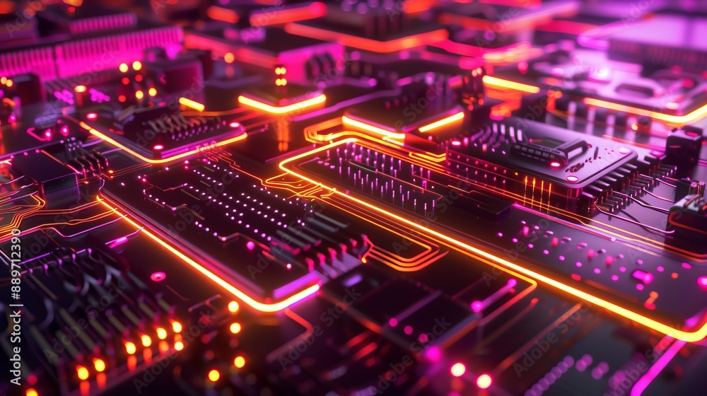 Quantum encryption device securing global communications, futuristic interface Quantum encryption device securing global communications, futuristic interface